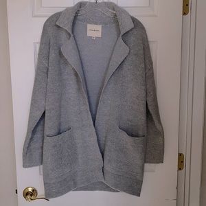 Thread & Supply Light Gray Cardigan Coat
